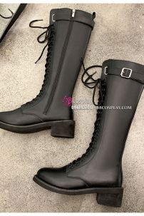 Giày Boot Đen Cổ Cao Size 42