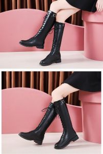 Giày Boot Đen Cổ Cao Size 42