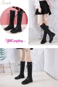 Giày Boot Đen Cổ Cao Size 42