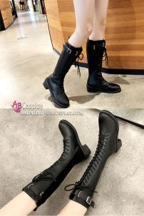 Giày Boot Đen Cổ Cao Size 42