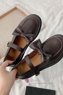 Giày Nữ Sinh Nâu Hạt Dẻ Size 38