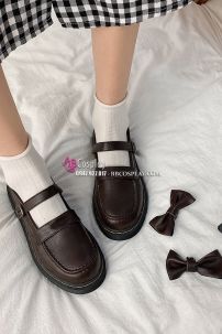 Giày Nữ Sinh Nâu Hạt Dẻ Size 38