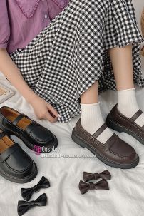 Giày Nữ Sinh Nâu Hạt Dẻ Size 38