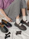 Giày Nữ Sinh Nâu Hạt Dẻ Size 38