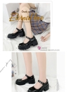 Giày Lolita Đen Bóng Đế Cao Size 38