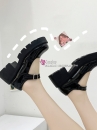 Giày Lolita Đen Bóng Đế Cao Size 38