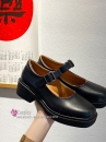 Giày Nữ Sinh Đen Mờ Size 37/38