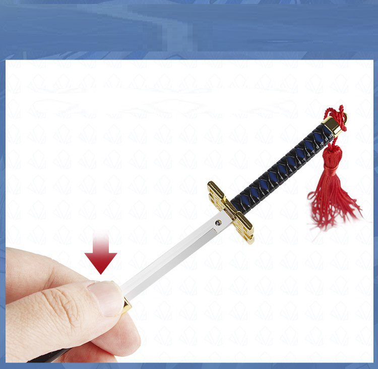 Mô Hình Móc Khóa Kiếm Tomioka Giyuu - Kimetsu No Yaiba 22cm