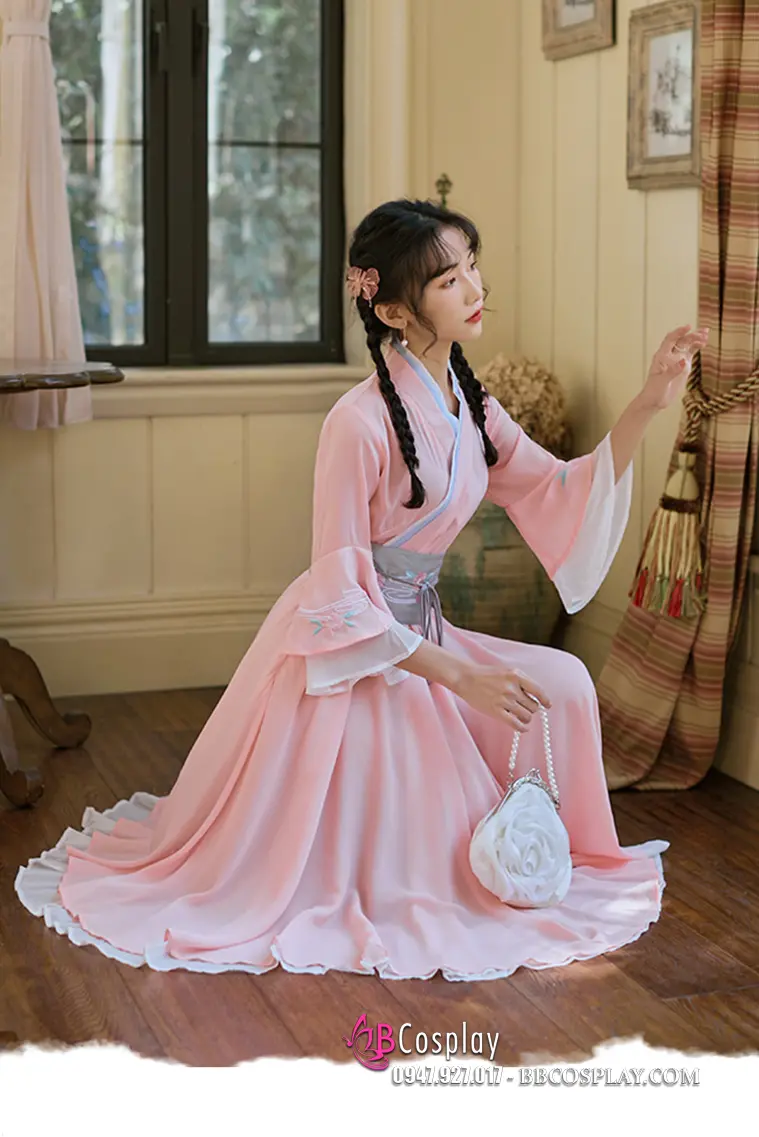 ORDERHàng ko có sẵn Chân váy trắng thêu hoa kiểu cổ trang trung quốc dài  80cm  Shopee Việt Nam