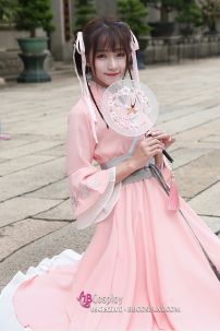 Váy Hán Phục Cách Tân Thắt Lưng Xám