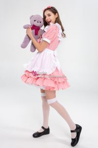 Trang Phục Maid Pastel Hồng