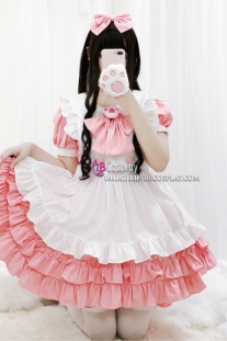 Đồ Maid Pastel Hồng
