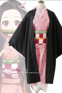 Trang Phục Cosplay Hóa Trang Nezuko Kamado Kimetsu No Yaiba