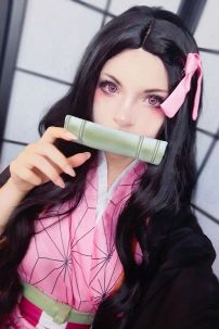 Trang Phục Cosplay Hóa Trang Nezuko Kamado Kimetsu No Yaiba