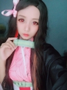 Đồ Cosplay Hóa Trang Nezuko Kamado Kimetsu No Yaiba