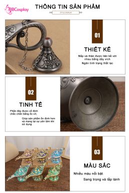 Đèn Thần Aladin Kim Loại Xịn Xò - Màu Xanh Dương