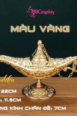 Đèn Thần Aladin Kim Loại - Màu Vàng Gold