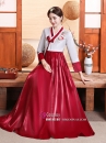 Hanbok Hàn Quốc Rũ Váy Đỏ Đô Mẫu Mới Vải Cao Cấp