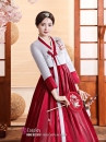 Hanbok Hàn Quốc Rũ Váy Đỏ Đô Mẫu Mới Vải Cao Cấp