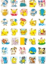 Bộ Sticker Hình Pikachu - Bộ 80 Cái
