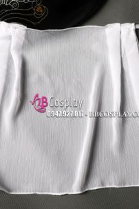 Khăn Lụa Che Mặt Cổ Trang - Màu Đen