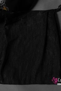 Khăn Lụa Che Mặt Cổ Trang - Màu Đen