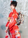 Kimono Cao Cấp Chuẩn Nhật Màu Đỏ Lễ Hội