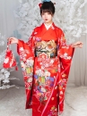 Kimono Cao Cấp Chuẩn Nhật Màu Đỏ Lễ Hội