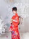 Kimono Cao Cấp Chuẩn Nhật Màu Đỏ Lễ Hội