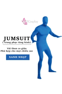 Jumpsuit Xanh Dương Nhạt - Đồ Liền Thân Xanh Nhạt