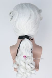 Tóc Giả Quý Tộc Anh - Màu Trắng