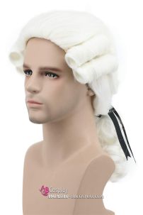 Tóc Giả Quý Tộc Anh - Màu Trắng