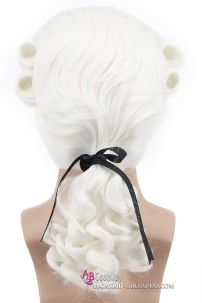 Tóc Giả Quý Tộc Anh - Màu Trắng