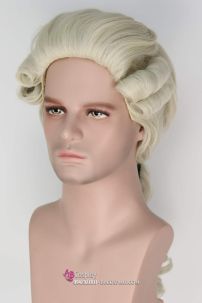 Tóc Giả Luật Sư - Tóc Quý Tộc - Màu Vàng