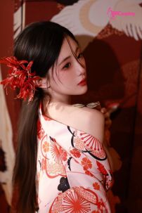 Áo Yukata Mẫu Đơn Tone Cam Hồng