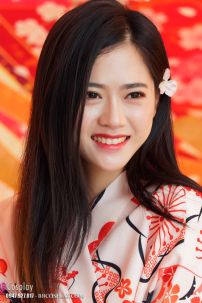 Áo Yukata Mẫu Đơn Tone Cam Hồng