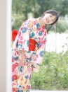 Yukata Haru Haru Obi Đỏ