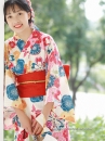 Yukata Haru Haru Obi Đỏ