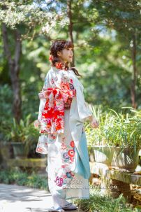 Kimono White Sky Bầu Trời Xanh