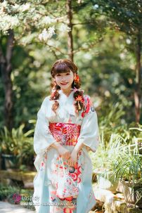 Kimono White Sky Bầu Trời Xanh