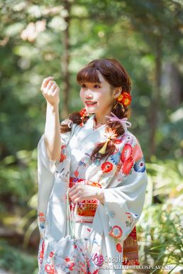 Kimono White Sky Bầu Trời Xanh