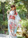 Kimono White Sky Bầu Trời Xanh