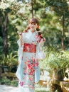 Kimono White Sky Bầu Trời Xanh