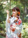 Kimono White Sky Bầu Trời Xanh