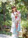 Kimono White Sky Bầu Trời Xanh
