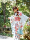Kimono White Sky Bầu Trời Xanh
