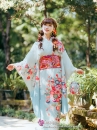 Kimono White Sky Bầu Trời Xanh