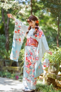 Kimono White Sky Bầu Trời Xanh