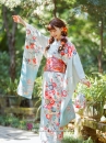 Kimono White Sky Bầu Trời Xanh