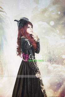 Trang Phục Nữ Bá Tước Đen Phối Hoa